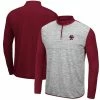 Colosseum Men's Heathered Gray/Maroon Boston College Eagles Prospect Quarter-Zip Jacket -Colosseum Store DSCO1136429700 1927