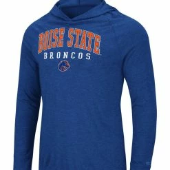 Colosseum Men's Royal Boise State Broncos Campus Raglan Long Sleeve Hoodie T-Shirt -Colosseum Store DSCO1137450882 1350 ALT2