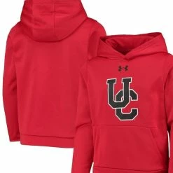 Under Armour Youth Red Cincinnati Bearcats Fleece 2-Hit Pullover Hoodie