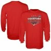 Blue 84 Men's Red Cincinnati Bearcats 2021 AAC Football Conference S Locker Room Long Sleeve T-Shirt