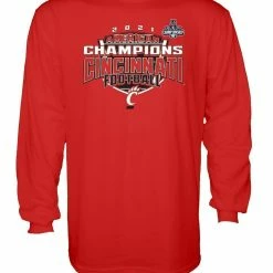 Blue 84 Men's Red Cincinnati Bearcats 2021 AAC Football Conference S Locker Room Long Sleeve T-Shirt -Colosseum Store DSCO1137451538 BLUERE ALT2