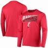 Champion Men's Red Cincinnati Bearcats Wordmark Slash Long Sleeve T-Shirt