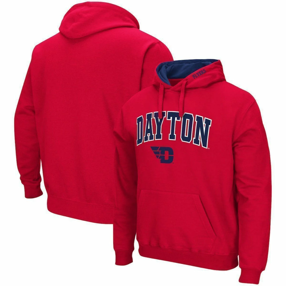 Colosseum Men's Red Dayton Flyers Arch And Logo Pullover Hoodie 3 Colosseum Men's Red Dayton Flyers Arch And Logo Pullover Hoodie