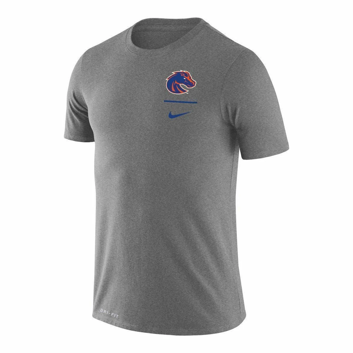 Nike Men's Heathered Gray Boise State Broncos Logo Stack Legend Performance T-Shirt 5 Nike Men's Heathered Gray Boise State Broncos Logo Stack Legend Performance T-Shirt - Image 3