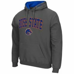 Colosseum Men's Charcoal Boise State Broncos Arch & Logo 3.0 Pullover Hoodie -Colosseum Store DSCO1137453060 1904 ALT2