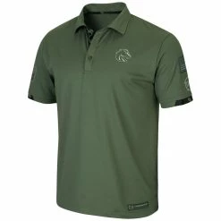 Colosseum Men's Olive Boise State Broncos OHT Military Appreciation Echo Polo -Colosseum Store DSCO1137453213 2068 ALT2