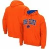 Colosseum Men's Orange Boise State Broncos Arch & Logo 3.0 Pullover Hoodie