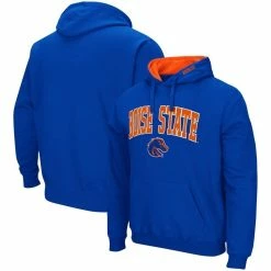 Colosseum Men's Royal Boise State Broncos Arch & Logo 3.0 Pullover Hoodie