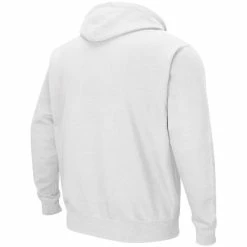 Colosseum Men's White Boise State Broncos Arch & Logo 3.0 Pullover Hoodie -Colosseum Store DSCO1137454503 3550 ALT3