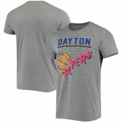 Homefield Men's Heather Gray Dayton Flyers Vintage Basketball T-Shirt