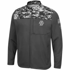 Colosseum Men's Charcoal Boston College Eagles OHT Military Appreciation Digi Camo Full-Zip Jacket -Colosseum Store DSCO1137485292 1904 ALT2