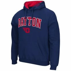 Colosseum Men's Navy Dayton Flyers Arch And Logo Pullover Hoodie -Colosseum Store DSCO1137485727 1320 ALT2