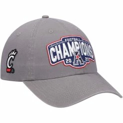 Zephyr Men's Charcoal Cincinnati Bearcats 2021 AAC Football Conference S Locker Room Crew Adjustable Hat