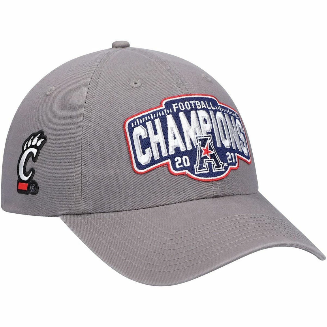 Zephyr Men's Charcoal Cincinnati Bearcats 2021 AAC Football Conference S Locker Room Crew Adjustable Hat 3 Zephyr Men's Charcoal Cincinnati Bearcats 2021 AAC Football Conference S Locker Room Crew Adjustable Hat