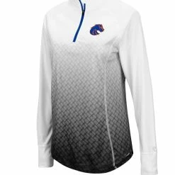 Colosseum Women's Black Boise State Broncos Magic Ombre Quarter-Zip Raglan Jacket -Colosseum Store DSCO1137813375 PH23 ALT2