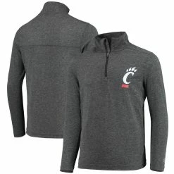 Champion Youth Heathered Black Cincinnati Bearcats Field Day Quarter-Zip Jacket