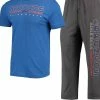 Concepts Sport Men's Heathered Charcoal/Royal Boise State Broncos Meter T-Shirt & Pants Sleep Set -Colosseum Store DSCO1138725164 ROYAGA