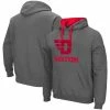 Colosseum Men's Charcoal Dayton Flyers Arch & Logo 2.0 Pullover Hoodie -Colosseum Store DSCO1139602612 1904