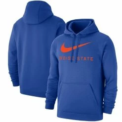 Nike Men's Royal Boise State Broncos Big Swoosh Club Pullover Hoodie