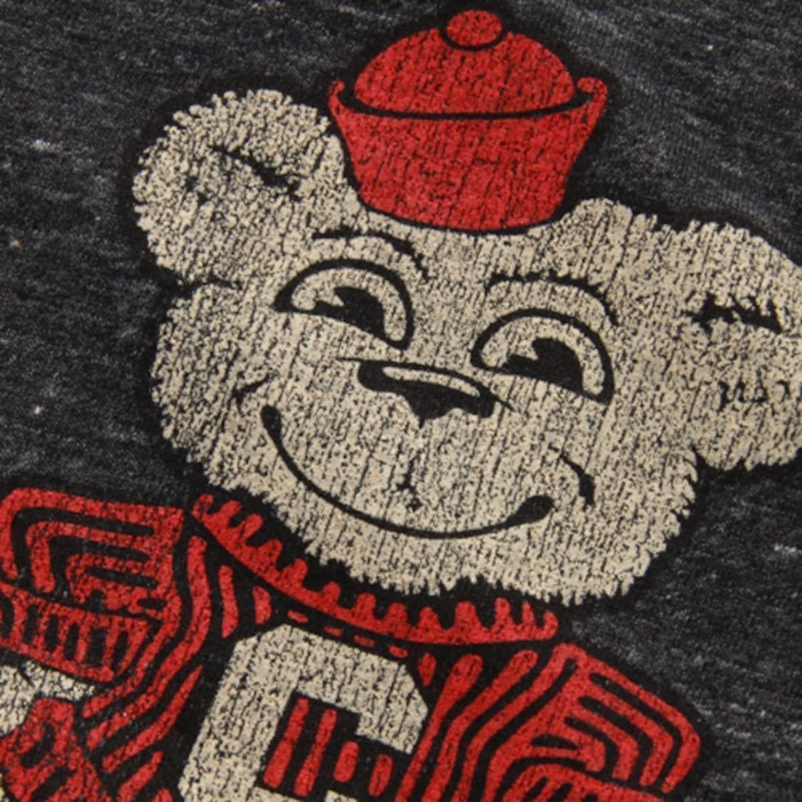 Original Retro Brand Men's Heather Black Cincinnati Bearcats Vintage Tri-Blend T-Shirt 5 Original Retro Brand Men's Heather Black Cincinnati Bearcats Vintage Tri-Blend T-Shirt - Image 3