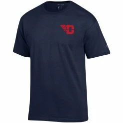 Champion Men's Navy Dayton Flyers Stack 2-Hit T-Shirt -Colosseum Store DSCO1140298122 1320 ALT2