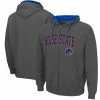 Colosseum Men's Charcoal Boise State Broncos Arch & Logo 3.0 Full-Zip Hoodie -Colosseum Store DSCO1140298712 1904