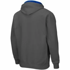Colosseum Men's Charcoal Boise State Broncos Arch & Logo 3.0 Full-Zip Hoodie -Colosseum Store DSCO1140298712 1904 ALT3