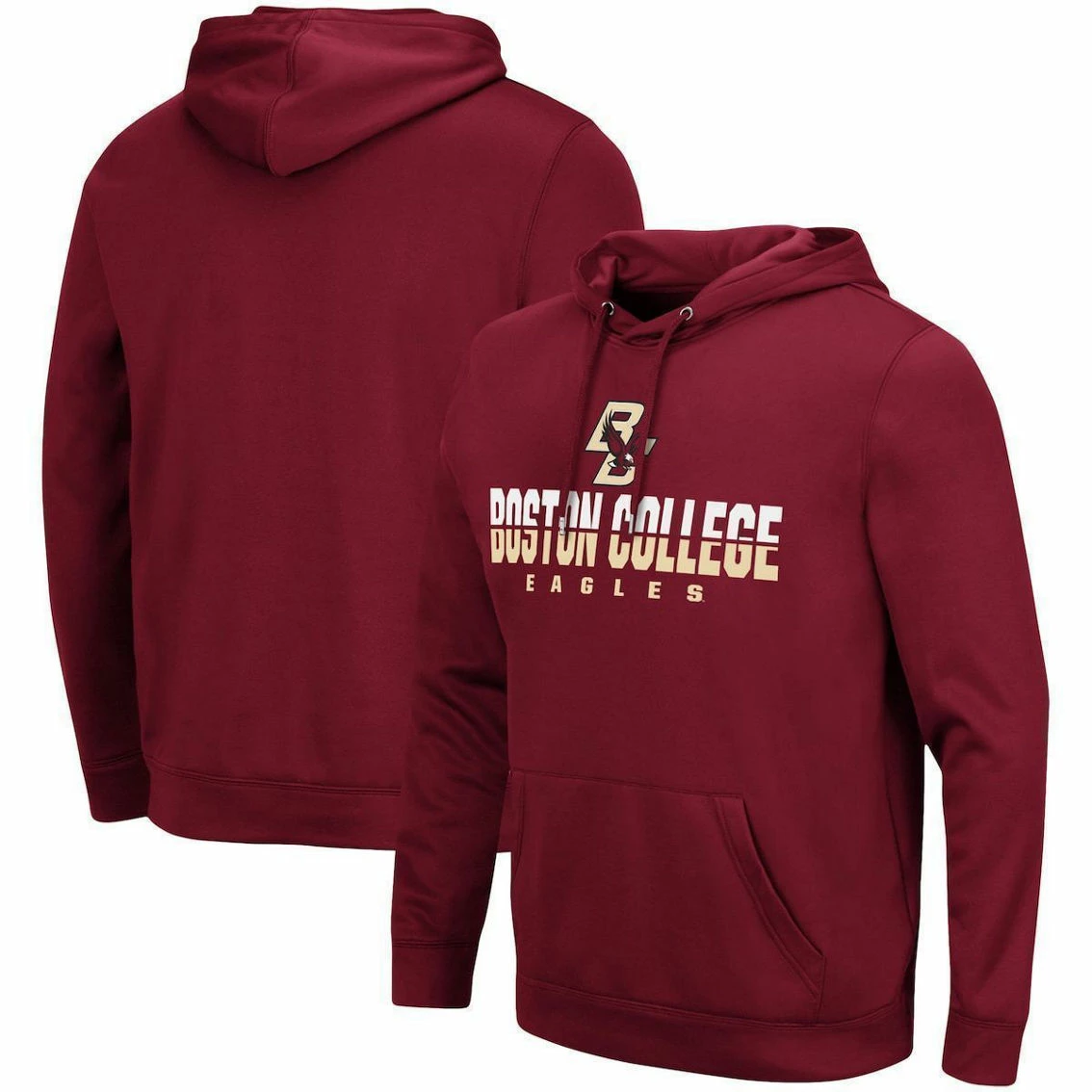 Men's Colosseum Maroon Boston College Eagles Lantern Pullover Hoodie 3 Men's Colosseum Maroon Boston College Eagles Lantern Pullover Hoodie - Image 2