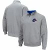 Colosseum Men's Heathered Gray Boise State Broncos Tortugas Team Logo Quarter-Zip Jacket