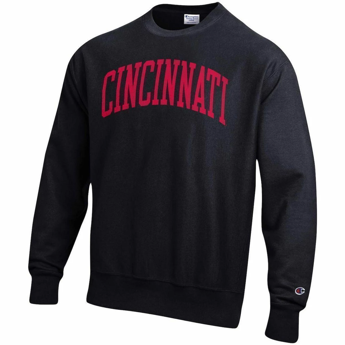 Champion Men's Black Cincinnati Bearcats Arch Reverse Weave Pullover Sweatshirt 5 Champion Men's Black Cincinnati Bearcats Arch Reverse Weave Pullover Sweatshirt - Image 3