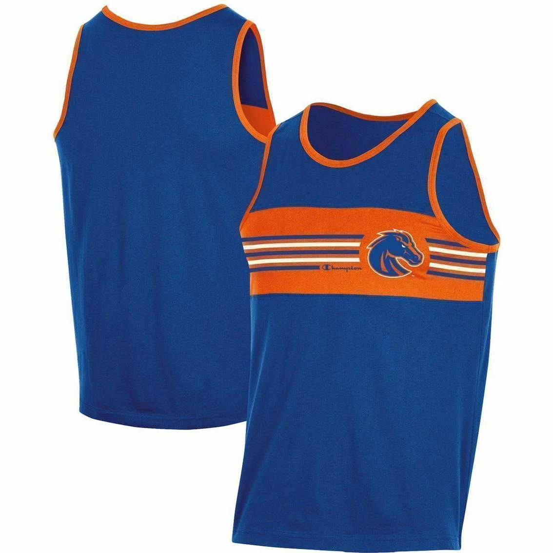 Champion Men's Royal Boise State Broncos Colorblock Tank Top 4 Champion Men's Royal Boise State Broncos Colorblock Tank Top - Image 2