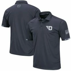 Colosseum Men's Charcoal Dayton Flyers OHT Military Appreciation Digital Camo Polo