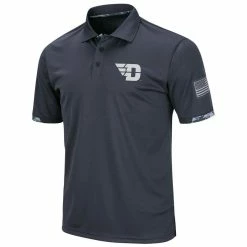 Colosseum Men's Charcoal Dayton Flyers OHT Military Appreciation Digital Camo Polo -Colosseum Store DSCO1140896443 1904 ALT2