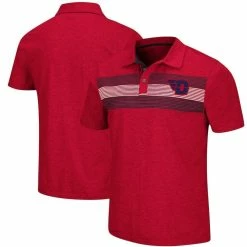 Colosseum Men's Red Dayton Flyers Logan Polo