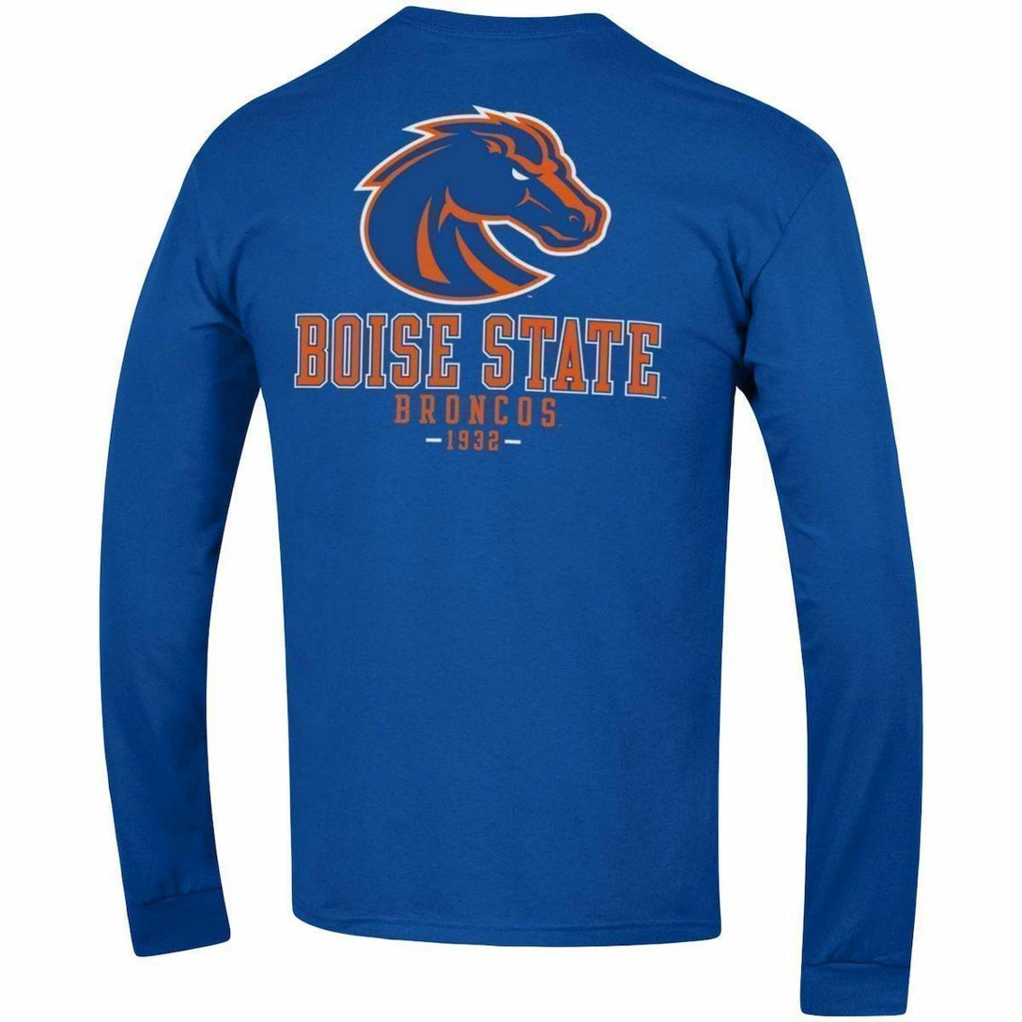 Champion Men's Royal Boise State Broncos Team Stack Long Sleeve T-Shirt 6 Champion Men's Royal Boise State Broncos Team Stack Long Sleeve T-Shirt - Image 4