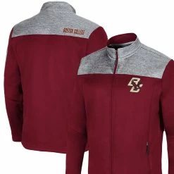 Colosseum Men's Maroon Boston College Eagles Third Wheel Full-Zip Jacket