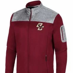 Colosseum Men's Maroon Boston College Eagles Third Wheel Full-Zip Jacket -Colosseum Store DSCO1142288603 2882 ALT2