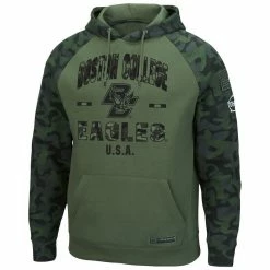 Colosseum Men's Olive/Camo Boston College Eagles OHT Military Appreciation Raglan Pullover Hoodie 8 Colosseum Men's Olive/Camo Boston College Eagles OHT Military Appreciation Raglan Pullover Hoodie -Colosseum Store DSCO1142288986 2068 ALT2