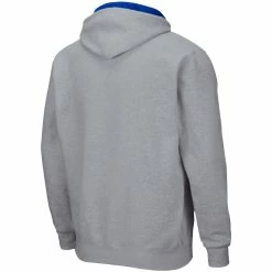 Colosseum Men's Heathered Gray Boise State Broncos Arch & Logo 3.0 Full-Zip Hoodie -Colosseum Store DSCO1142289913 1927 ALT3