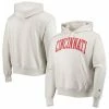 Champion Men's Heathered Oatmeal Cincinnati Bearcats Cincy Arch Pullover Hoodie