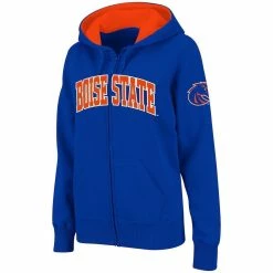 Colosseum Women's Royal Boise State Broncos Arched Name Full-Zip Hoodie