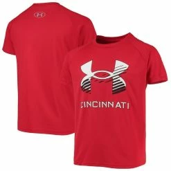 Under Armour Youth Red Cincinnati Bearcats Logo Lockup Performance T-Shirt