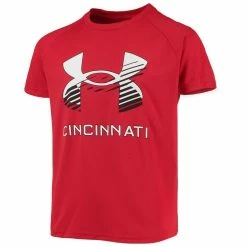 Under Armour Youth Red Cincinnati Bearcats Logo Lockup Performance T-Shirt -Colosseum Store DSCO1142582943 2910 ALT2