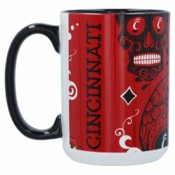 Indigo Falls Cincinnati Bearcats 15oz. Java Dia De Los Muertos Mug