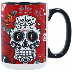 Indigo Falls Cincinnati Bearcats 15oz. Java Dia De Los Muertos Mug -Colosseum Store DSCO1143097909 INDINC ALT2