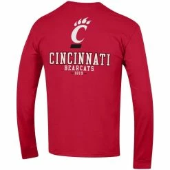 Champion Men's Red Cincinnati Bearcats Team Stack Long Sleeve T-Shirt 9 Champion Men's Red Cincinnati Bearcats Team Stack Long Sleeve T-Shirt -Colosseum Store DSCO1144412389 2910 ALT3