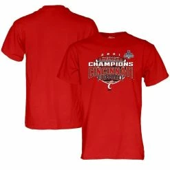 Blue 84 Men's Red Cincinnati Bearcats 2021 AAC Football Conference S Locker Room T-Shirt