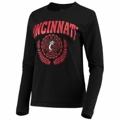 Champion Women's Black Cincinnati Bearcats University Laurels Long Sleeve T-Shirt -Colosseum Store DSCO1145353315 1007 ALT2