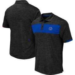Colosseum Men's Black Boise State Broncos Nelson Polo