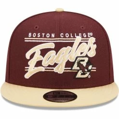 New Era Men's Maroon/Gold Boston College Eagles Team Script 9FIFTY Snapback Hat -Colosseum Store DSCO1145771107 GOLDRE ALT2